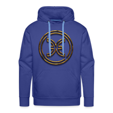 Load image into Gallery viewer, Pisces 3D Gold Men’s Premium Hoodie - royal blue