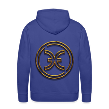 Load image into Gallery viewer, Pisces 3D Gold Men’s Premium Hoodie - royal blue