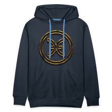 Load image into Gallery viewer, Pisces 3D Gold Men’s Premium Hoodie - navy
