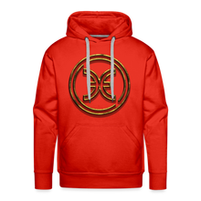 Load image into Gallery viewer, Pisces 3D Gold Men’s Premium Hoodie - red