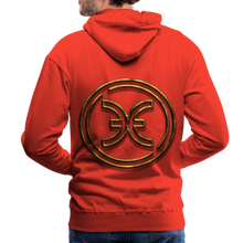 Load image into Gallery viewer, Pisces 3D Gold Men’s Premium Hoodie - red