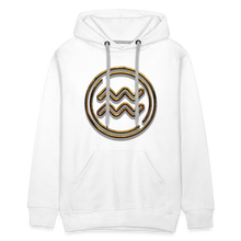 Load image into Gallery viewer, Aquarius 3D Gold Men’s Premium Hoodie - white