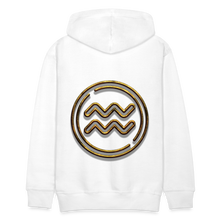 Load image into Gallery viewer, Aquarius 3D Gold Men’s Premium Hoodie - white