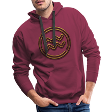 Load image into Gallery viewer, Aquarius 3D Gold Men’s Premium Hoodie - burgundy