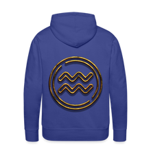 Load image into Gallery viewer, Aquarius 3D Gold Men’s Premium Hoodie - royal blue