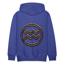 Load image into Gallery viewer, Aquarius 3D Gold Men’s Premium Hoodie - royal blue