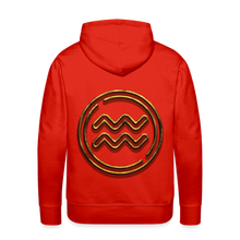 Load image into Gallery viewer, Aquarius 3D Gold Men’s Premium Hoodie - red