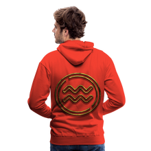 Load image into Gallery viewer, Aquarius 3D Gold Men’s Premium Hoodie - red