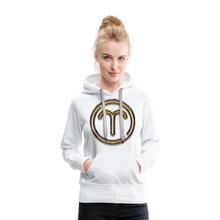 Load image into Gallery viewer, Aries 3D Gold Women’s Premium Hoodie - white