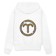 Load image into Gallery viewer, Aries 3D Gold Women’s Premium Hoodie - white