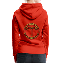 Load image into Gallery viewer, Aries 3D Gold Women’s Premium Hoodie - red