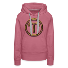 Load image into Gallery viewer, Aries 3D Gold Women’s Premium Hoodie - mauve