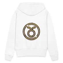 Load image into Gallery viewer, Taurus 3D Gold Women’s Premium Hoodie - white