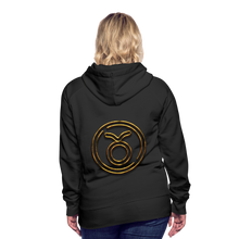 Load image into Gallery viewer, Taurus 3D Gold Women’s Premium Hoodie - black