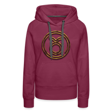 Load image into Gallery viewer, Taurus 3D Gold Women’s Premium Hoodie - burgundy