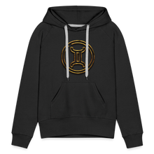 Load image into Gallery viewer, Gemini 3D Gold Women’s Premium Hoodie - black