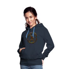 Load image into Gallery viewer, Gemini 3D Gold Women’s Premium Hoodie - navy