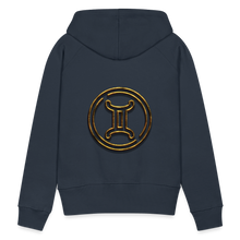 Load image into Gallery viewer, Gemini 3D Gold Women’s Premium Hoodie - navy