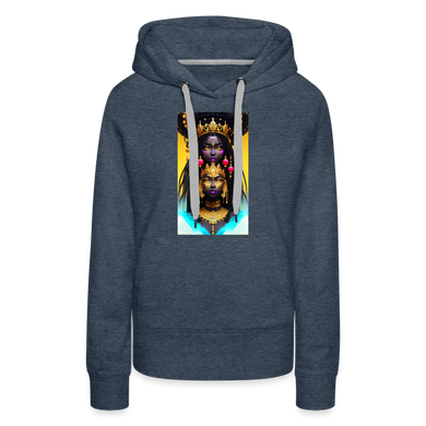 Goddess 1 Women’s Premium Hoodie - heather denim
