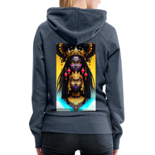 Load image into Gallery viewer, Goddess 1 Women’s Premium Hoodie - heather denim