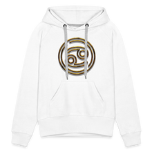 Load image into Gallery viewer, Cancer 3D Gold Women’s Premium Hoodie - white