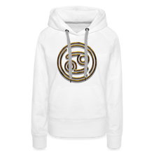 Load image into Gallery viewer, Cancer 3D Gold Women’s Premium Hoodie - white