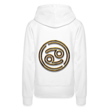 Load image into Gallery viewer, Cancer 3D Gold Women’s Premium Hoodie - white