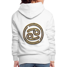 Load image into Gallery viewer, Cancer 3D Gold Women’s Premium Hoodie - white