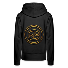 Load image into Gallery viewer, Cancer 3D Gold Women’s Premium Hoodie - black