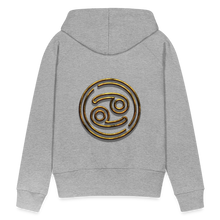 Load image into Gallery viewer, Cancer 3D Gold Women’s Premium Hoodie - heather grey
