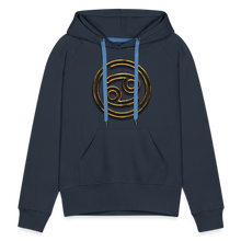 Load image into Gallery viewer, Cancer 3D Gold Women’s Premium Hoodie - navy