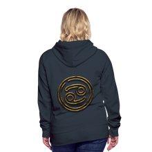 Load image into Gallery viewer, Cancer 3D Gold Women’s Premium Hoodie - navy