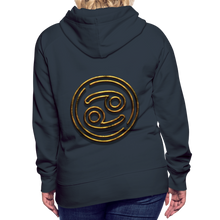 Load image into Gallery viewer, Cancer 3D Gold Women’s Premium Hoodie - navy