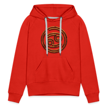 Load image into Gallery viewer, Cancer 3D Gold Women’s Premium Hoodie - red