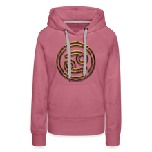 Load image into Gallery viewer, Cancer 3D Gold Women’s Premium Hoodie - mauve