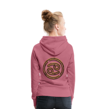 Load image into Gallery viewer, Cancer 3D Gold Women’s Premium Hoodie - mauve