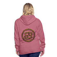 Load image into Gallery viewer, Cancer 3D Gold Women’s Premium Hoodie - mauve