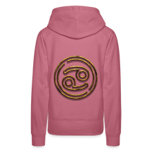 Load image into Gallery viewer, Cancer 3D Gold Women’s Premium Hoodie - mauve