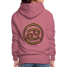 Load image into Gallery viewer, Cancer 3D Gold Women’s Premium Hoodie - mauve