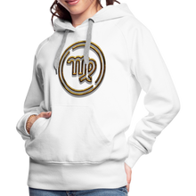 Load image into Gallery viewer, Virgo 3D Gold Women’s Premium Hoodie - white