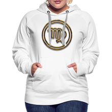 Load image into Gallery viewer, Virgo 3D Gold Women’s Premium Hoodie - white
