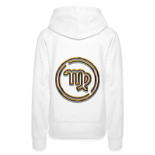 Load image into Gallery viewer, Virgo 3D Gold Women’s Premium Hoodie - white