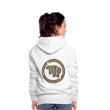 Load image into Gallery viewer, Virgo 3D Gold Women’s Premium Hoodie - white