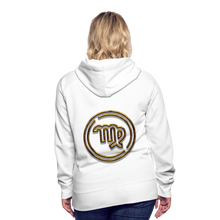 Load image into Gallery viewer, Virgo 3D Gold Women’s Premium Hoodie - white