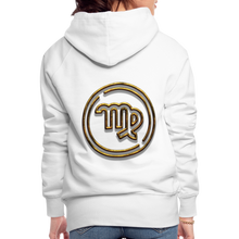 Load image into Gallery viewer, Virgo 3D Gold Women’s Premium Hoodie - white