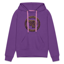 Load image into Gallery viewer, Virgo 3D Gold Women’s Premium Hoodie - purple 
