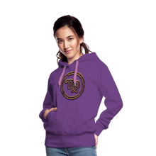 Load image into Gallery viewer, Virgo 3D Gold Women’s Premium Hoodie - purple 