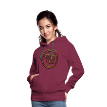 Load image into Gallery viewer, Virgo 3D Gold Women’s Premium Hoodie - burgundy