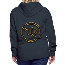 Load image into Gallery viewer, Virgo 3D Gold Women’s Premium Hoodie - navy