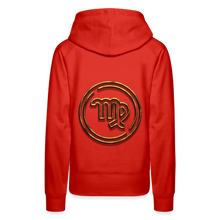 Load image into Gallery viewer, Virgo 3D Gold Women’s Premium Hoodie - red